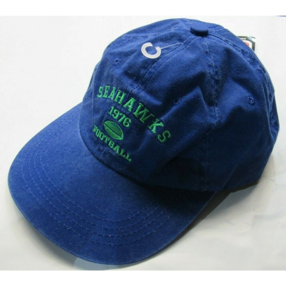 NFL Seattle Seahawks Soft Crown Baseball Cap Hat Buckle Strap Closure